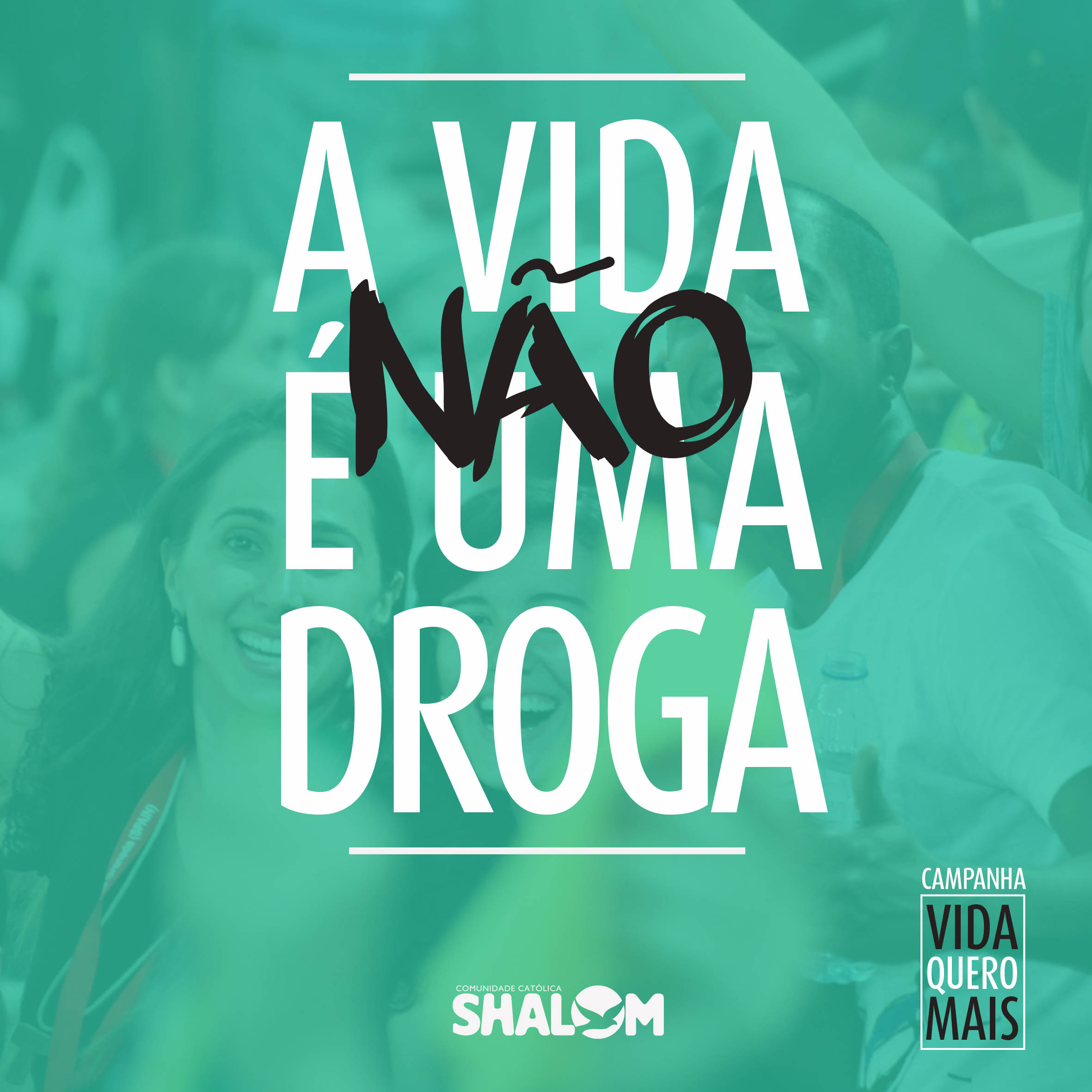 Comunidade Católica Shalom Aracati em parceria com a Coordenadoria Especial de políticas sobres a drogas, promove na semana do município a camapanha ‪#‎VIDAQUEROMAIS‬