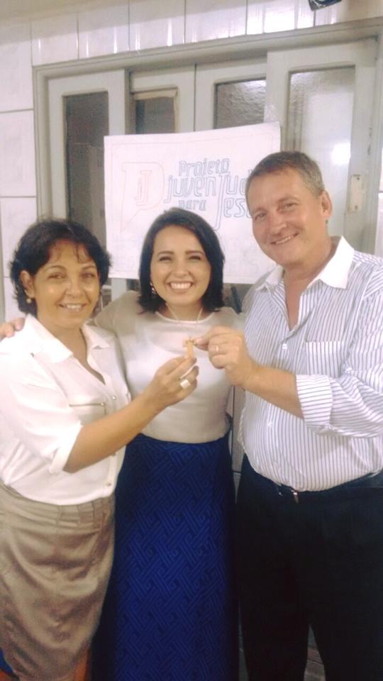 Monique e seus pais: "o sim deles que gerou o meu Sim!"