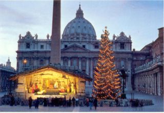 Praça São Pedro inaugura Presépio e iluminação da Árvore de Natal